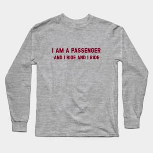 The Passenger, burgundy Long Sleeve T-Shirt